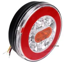 Фонарь задний 3-х функциональный круглый FT110 LED 12/ 24 В